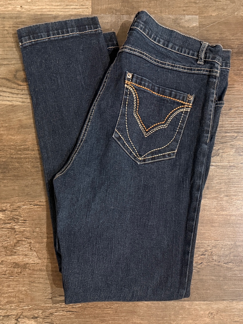 Beach Club Australia Women's Straight Jeans in Dark Blue - Picture 2 of 6
